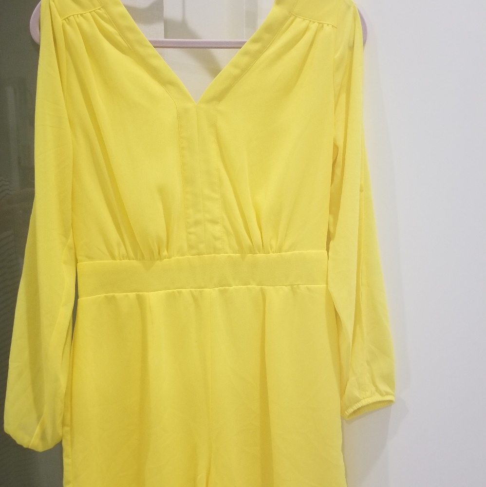 Romper Yellow open arms